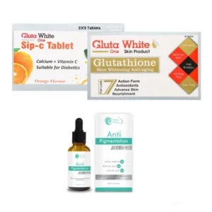 gluta white capsule and anti pigmentations serum